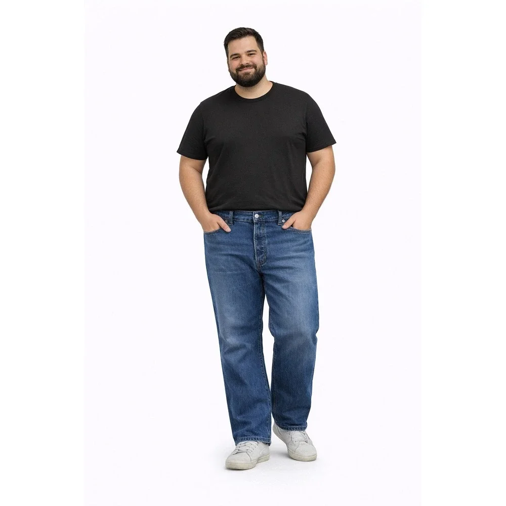 LEVI'S 501 Button Fly Jeans Men's 40x32 Medium Wash Straight Leg Denim Classic‎